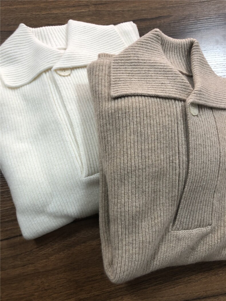 新款高领35%羊绒女冬季韩系慵懒风针织羊绒衫,女装羊绒衫,以美红杉羊绒