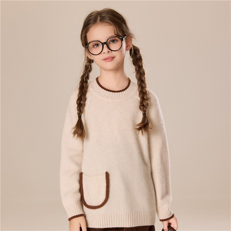 男女同款时尚百搭儿童羊绒衫休闲，童装儿童羊绒衫，跳跳羊儿童羊绒衫