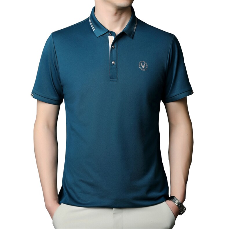 夏季男短袖T恤商务休闲男装中年翻领polo衫半袖上衣JD8633-P63,男装Polo衫,星座1105-3