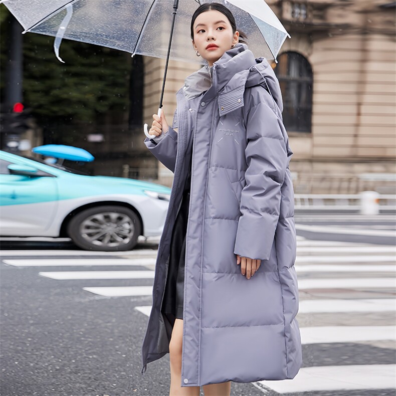 2024冬装新款马吉拉时尚潮流简约气质连帽羽绒服,女装羽绒服,PLAYFOX