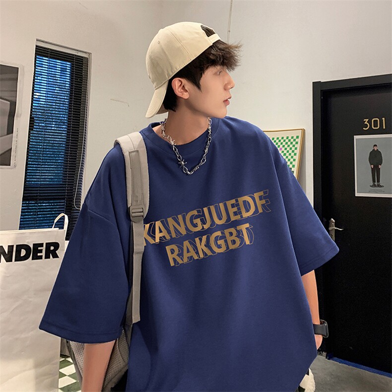 量大优供视频220克美式短袖t恤T3218得物直播有280克品质,男装T恤,电商A486