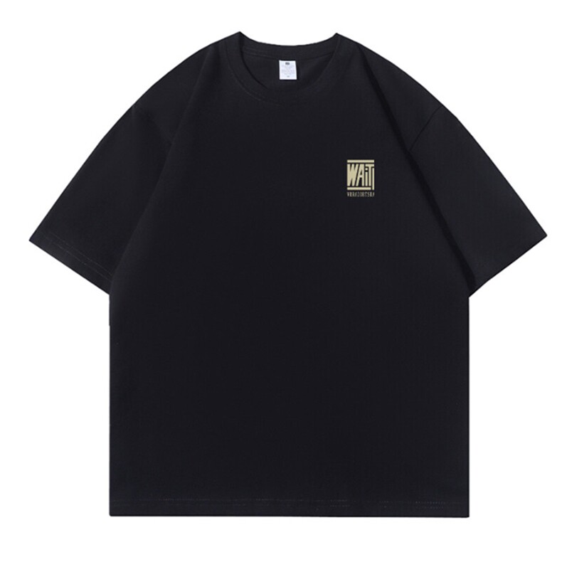 抖音得物品质夏季美式高街220克宽松纯棉潮牌印花短袖T恤MT30特15,男装T恤,电商A486-1