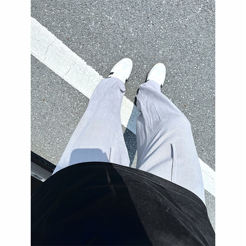 A1788059新款夏季薄款透气耐磨男直筒长裤麻休闲宽松垂感阔腿裤,男装休闲裤,电商A178