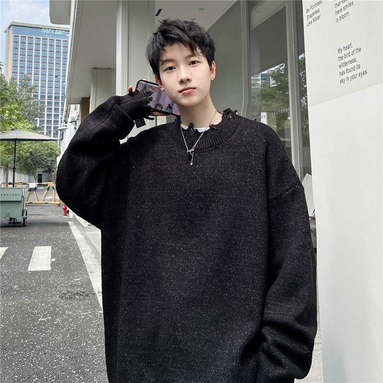 特P50控8898高品秋冬季连帽毛衣男慵懒风针织衫毛衣外套MYP02,男装针织衫/毛衣,电商B370