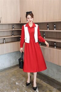 马甲套裙图片