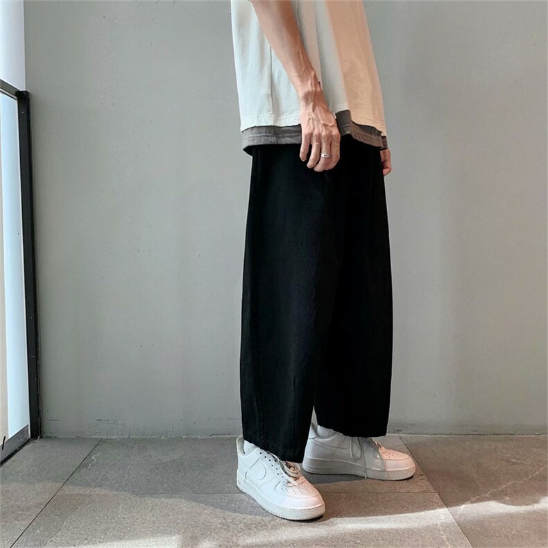 日系裤子高街ins潮牌阔腿工装裤男直筒宽松休闲裤春款k3552-p35，男装工装外套，星座1008-2
