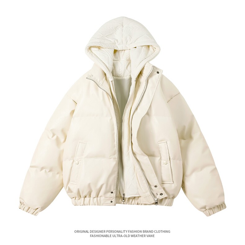 现货假两件pu皮衣棉服外套男冬季新款加厚美式高街棉衣M106-P120,男装皮衣,星座308B-2