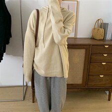 新款带帽毛衣，高品质毛衣，女装针织衫/毛衣，素妮