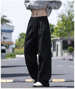 高街弯刀裤休闲纯棉宽松复古直筒工装裤A406 KZ2539 特P63图片