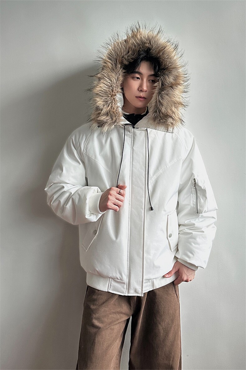 夹棉加厚连帽棉衣可拆卸毛领美式工装派克服5D1197-TP115198,男装棉衣,电商A102