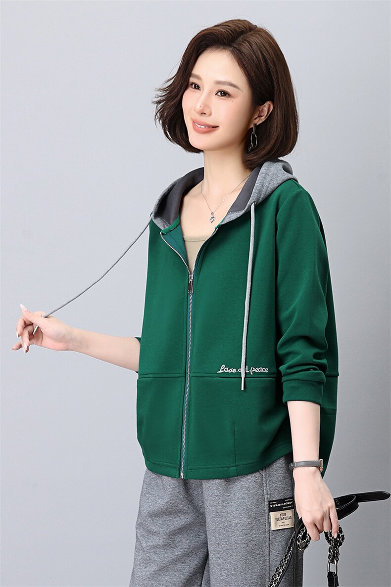 时尚气质女装短外套休闲宽松刺绣撞色上衣百搭显瘦外套,女装短外套,依恋蒂丝