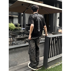 美式夏季设计感时尚休闲高质量短袖男，男装T恤，四季星座505