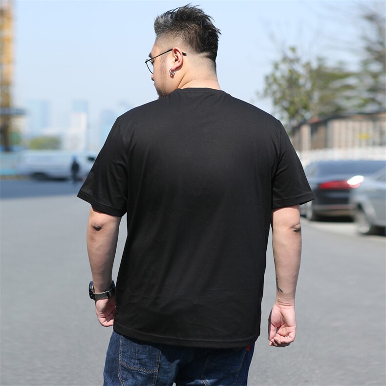 短袖t恤男士圆领印花夏装宽松潮流男装打底衫加肥加大码5930款,男装T恤,星座802
