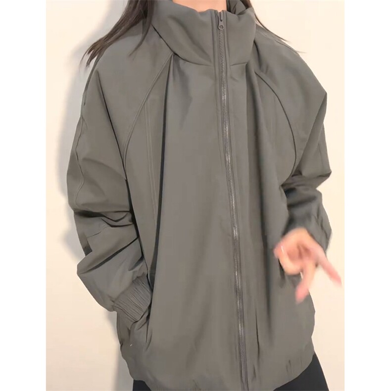 现货美式高街休闲夹克冬季三防立领纯色户外工装加厚棉服外套,男装夹克,电商A486