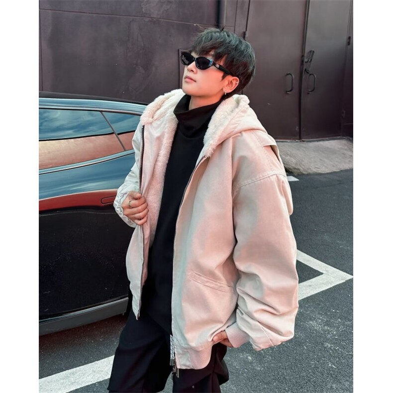 自家图中性风特价版连帽加绒棉服棉衣XZ212-QWY615-P108,男装棉衣,星座212