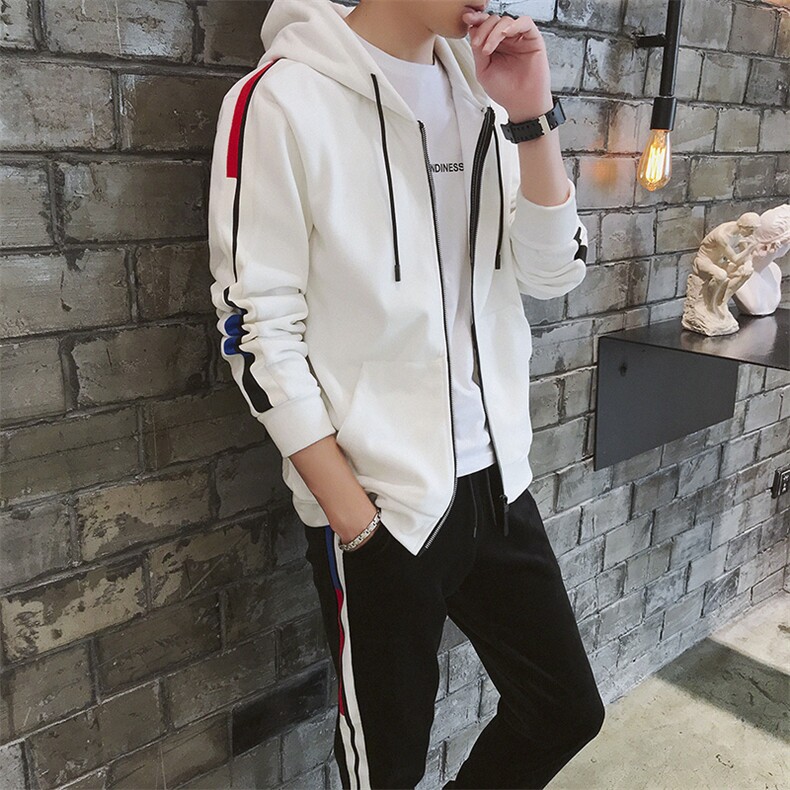 冬季加绒加厚金丝绒两件套运动服套装休闲卫衣套装男装DS297T,男装卫衣,电商A102