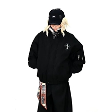 美式复古重磅帆布座山雕工装夹克男立体裁剪潮牌宽松休闲外套，男装夹克，星座1210-1