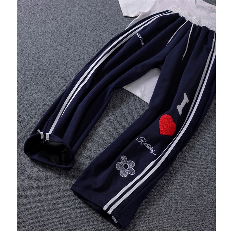 高质量现货特P45】男女宽松休闲裤三条杠卫裤XZ-610A-W03,男装休闲裤,星座610A
