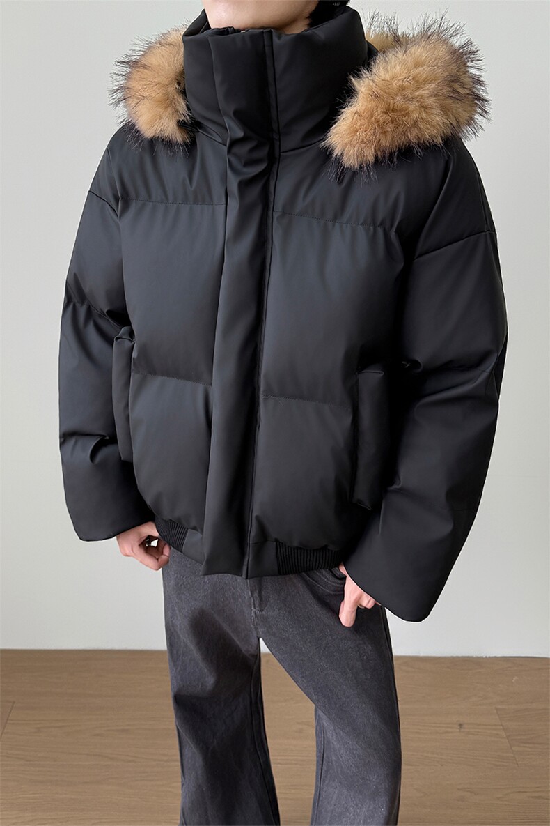 防水棉服美式cleanfit帽子毛领可拆加厚外套男5D3065-TP90不,男装棉衣,电商A102