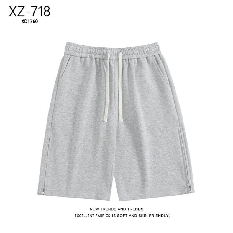 美式拉链开叉设计感男生短裤夏季运动五分裤XD1760-特批29图片