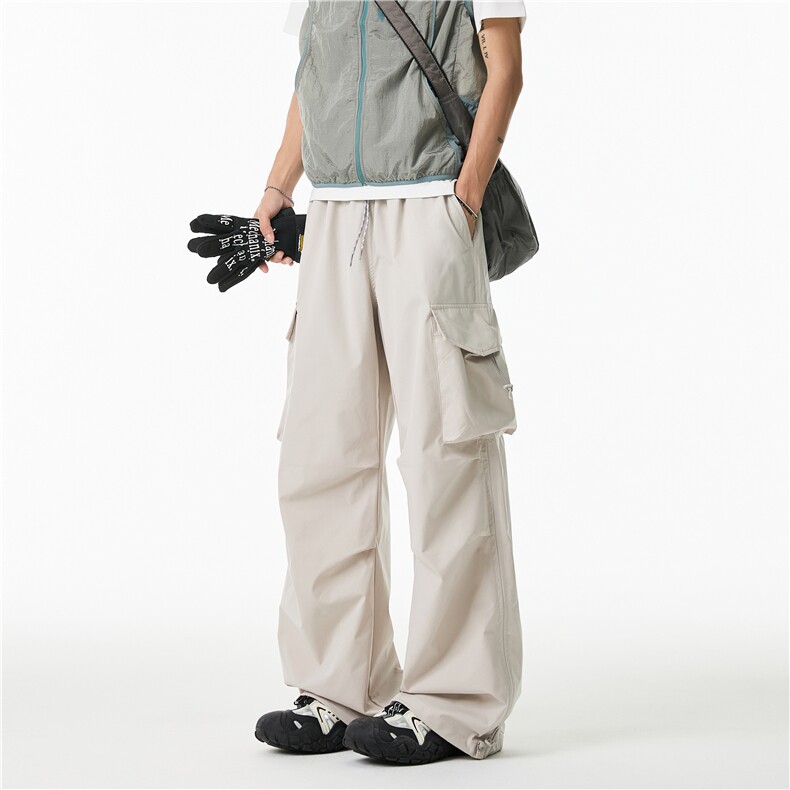 抖音品质新款美式户外登山防水宽松冲锋裤B315-K25753-特P45控88,男装休闲裤,电商B315