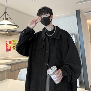 牛仔夹克男大码牛仔外套男茄克NJ77099-P60加绒款-P75,女式长款皮衣搭配图片