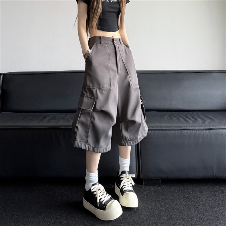 夏季新款美式短裤男潮牌薄款小众宽松运动休闲裤子DK0146-P45，男装休闲裤，星座308B-2