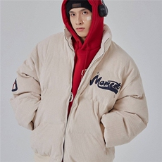 灯芯绒棉服男2026春季街头潮牌设计感时尚立领潮流棉衣外套，男装棉衣，星座218-1（原230）