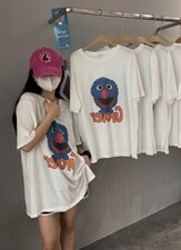 夏季新款大版卡通T恤，女装T恤，JIAN.Z 简.站