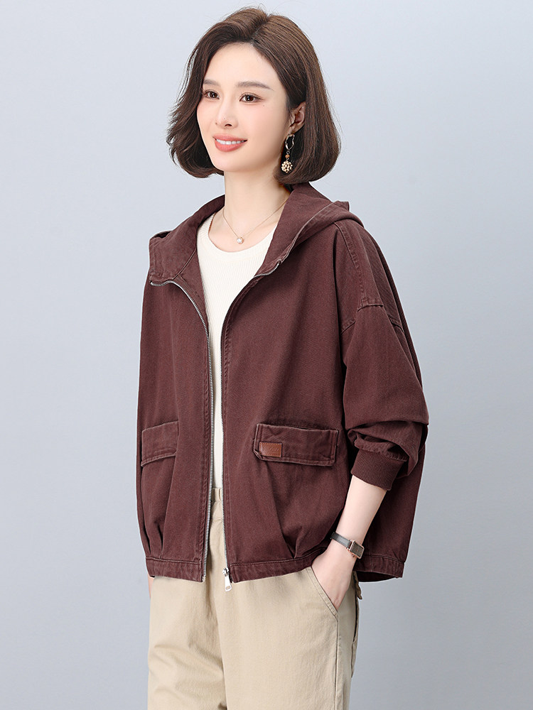 短外套女2025春秋新款休闲百搭复古夹克上衣,女装短外套,忆绮罗