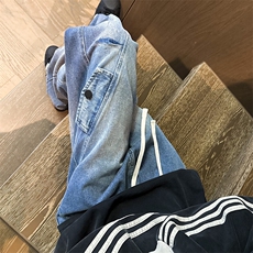 松紧腰直筒牛仔裤B342-W5000-P48控78，男装牛仔裤，电商B342