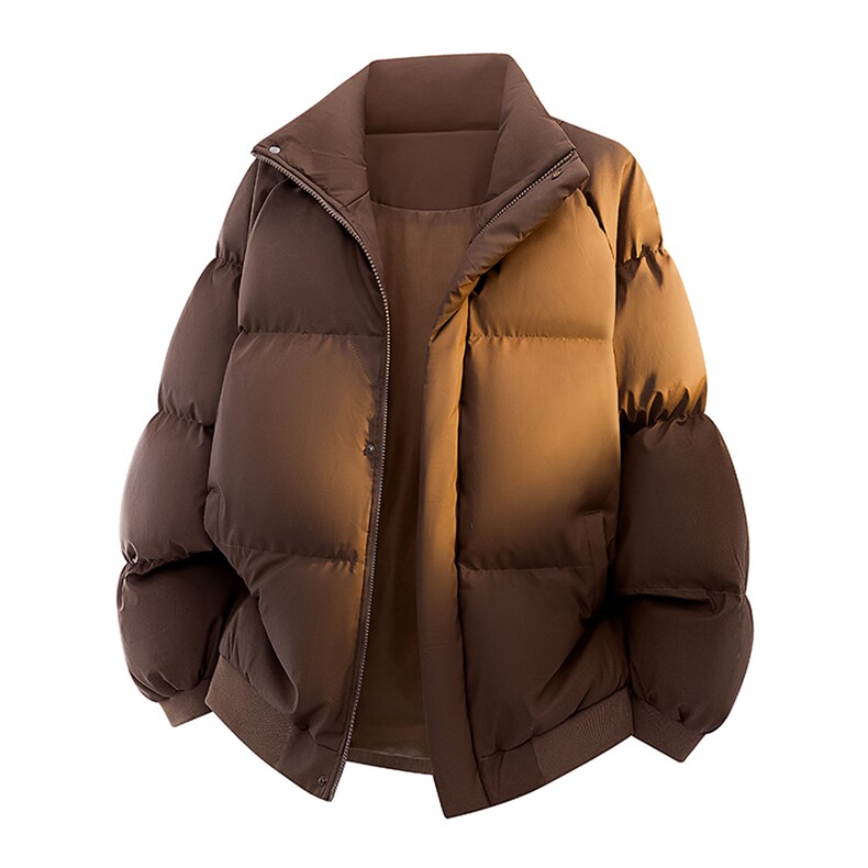 新款冬季羽绒立领PU皮棉服棉袄韩版宽松外套A436-2522-P80图片