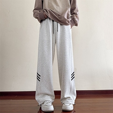 休闲裤男2025春季新款港风宽松华棉复合牛奶丝高品卫裤K6688-P45，男装休闲裤，星座214-3