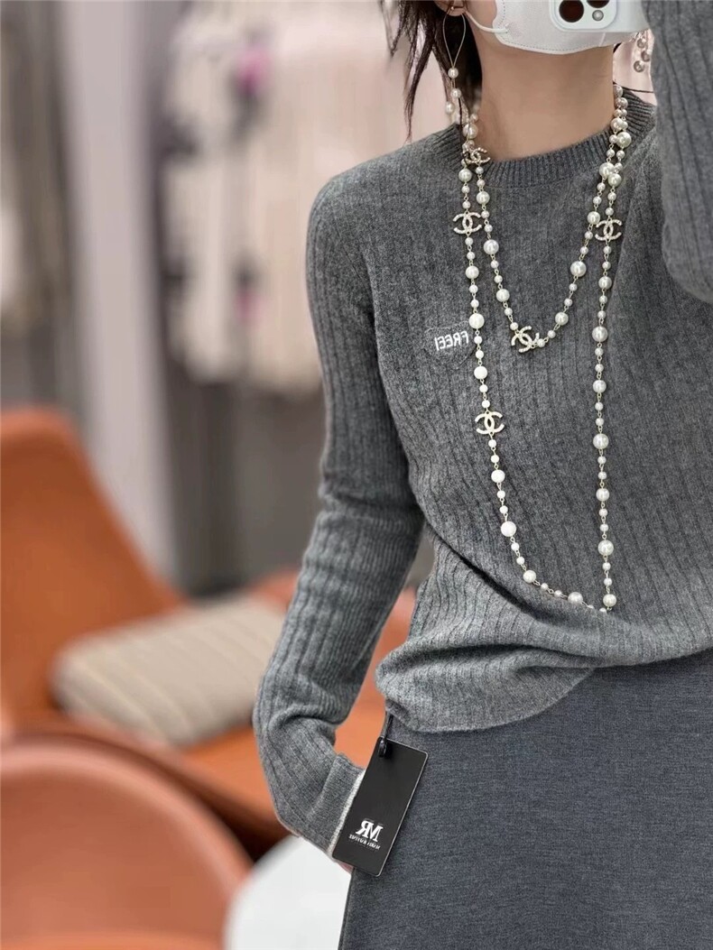 半高领打底衫女2024新款内搭显瘦软糯百搭纯色羊绒衫,女装羊绒衫,大千羊绒