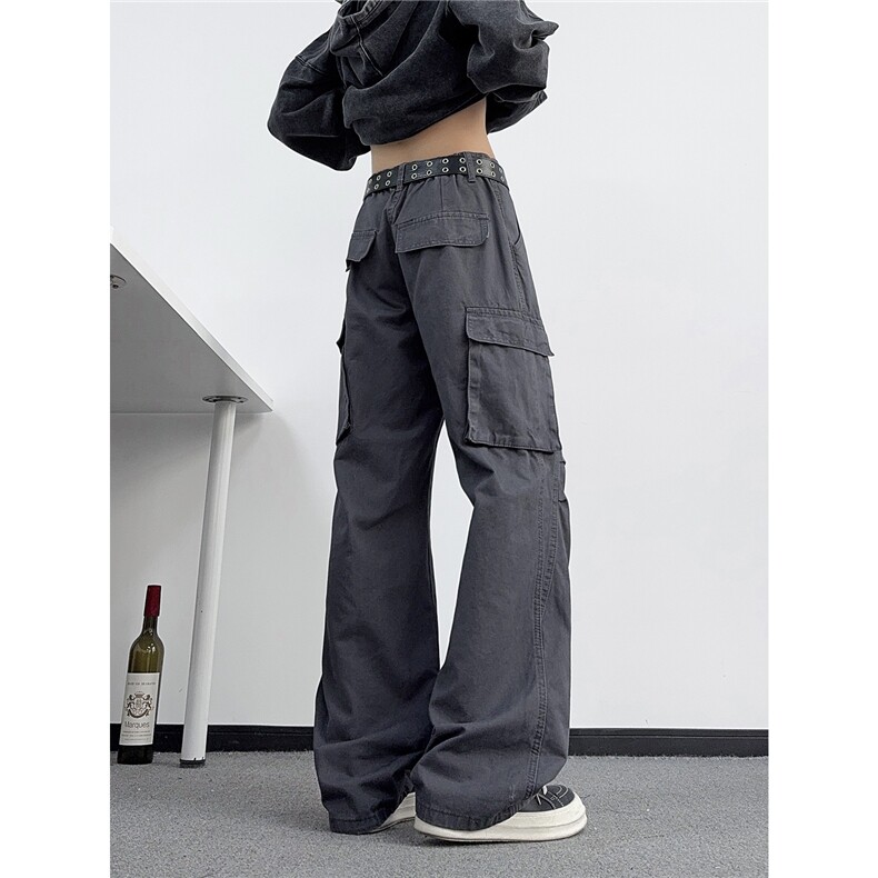 B221美式ins高街暗黑拼接休闲工装洗褪牛仔裤LK25603-特P50控88，男装牛仔裤，电商B221