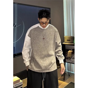 慵懒文艺时尚气质原宿简约长袖卫衣流行百搭ins潮流日系新款图片