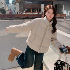 新款主推立领50绒羽绒服2676-P255-K378，女装短外套，2C129