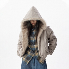 1506-1/MM61041/P114美式cleanfit毛领外套座山雕连帽棉服，男装棉衣，星座1506-1
