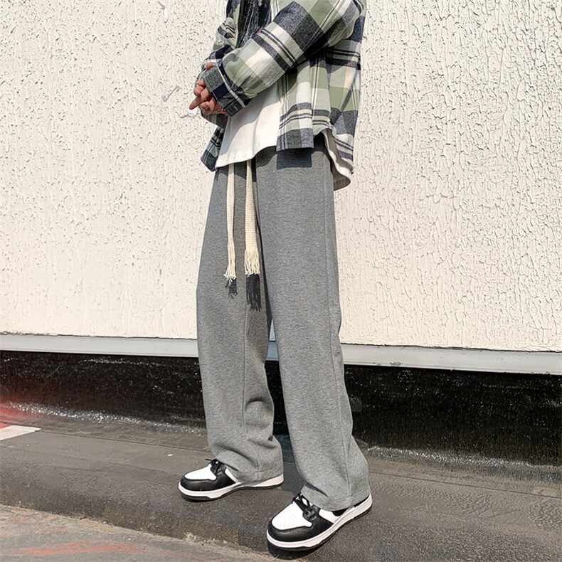 宽松休闲运动拖地长裤卫裤男 情侣 A338-1 K320 P45图片