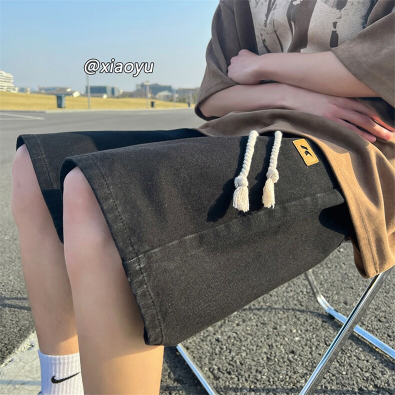XZ616夏季新款麻绳贴标牛仔裤休闲短裤TY815P45控58,男装牛仔裤,星座512A（原616）