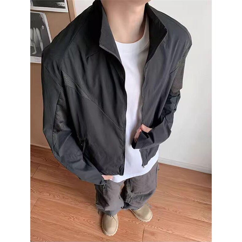 春夏款高品质冰感速干防晒服休闲户外运动外套透气弹力机能风夹克,男装防晒衣,电商A443
