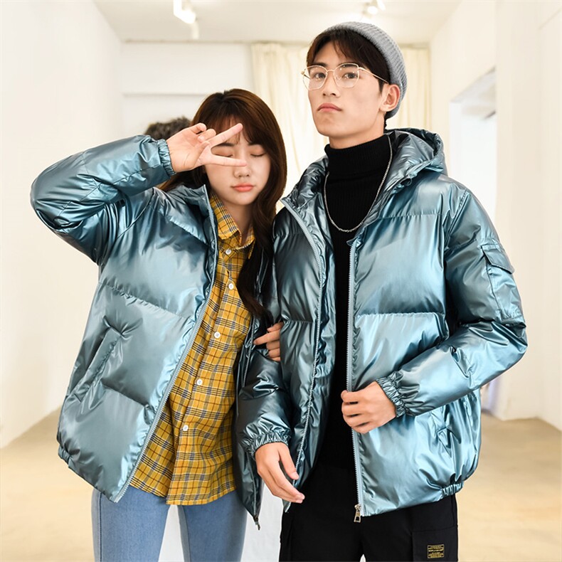 情侣棉衣男冬季亮面连帽羽绒棉服4002-MY8013低118,男装针织衫/毛衣,星座1018