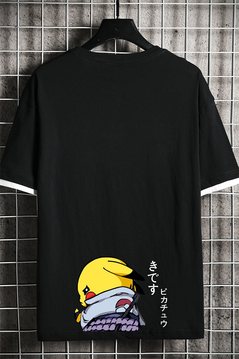 JT55036-P25假两件短袖t恤男大码胖子半袖体恤半截袖网格挂拍,男装T恤,电商A040A