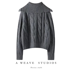 2025年秋季新款百搭女士纽扣羊绒衫，女装羊绒衫，朵暖羊绒