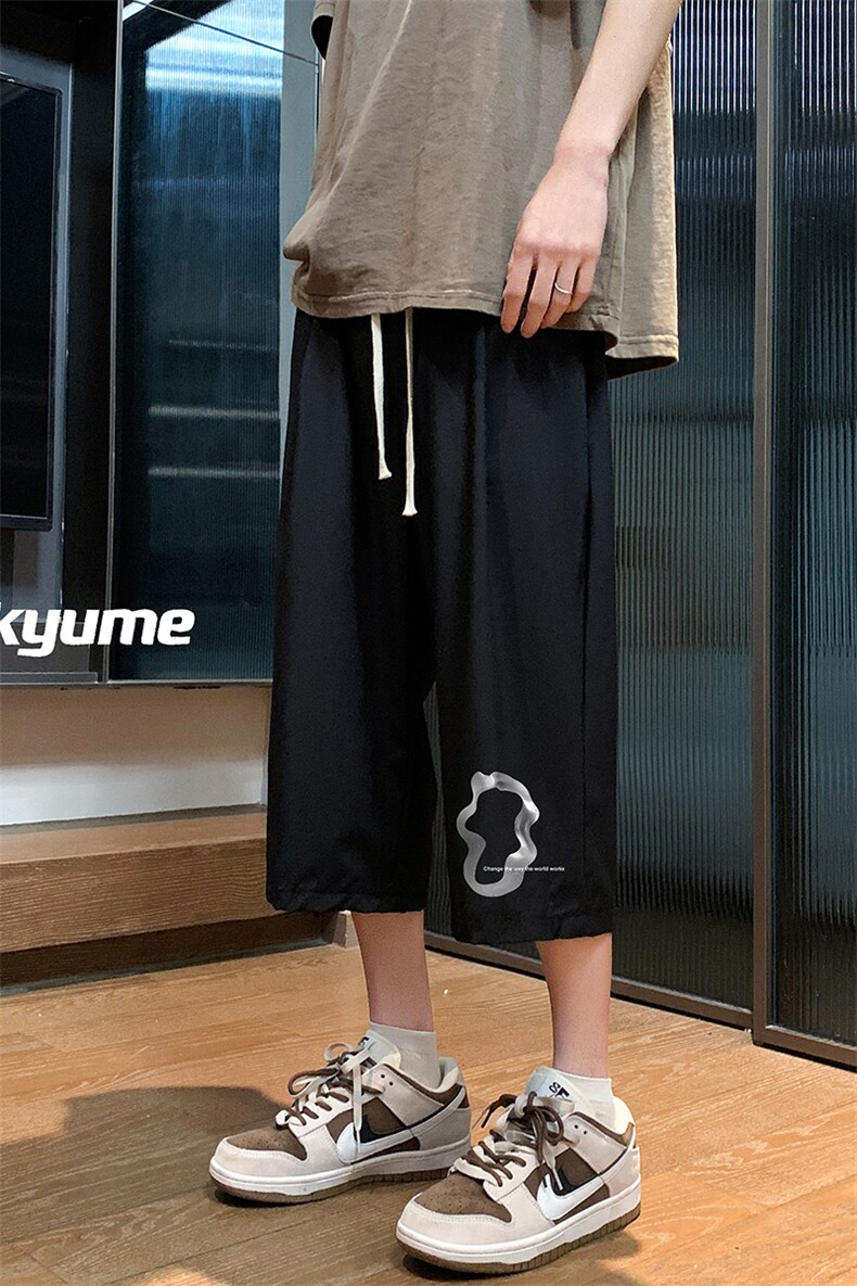 冰丝七分裤男大码速干短裤男五分裤酒店风风格QK72390-P25,男装休闲裤,电商A040