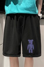 MK37242-P15冰丝短裤男士大码宽松休闲五分裤男运动中裤，男装休闲裤，电商A040