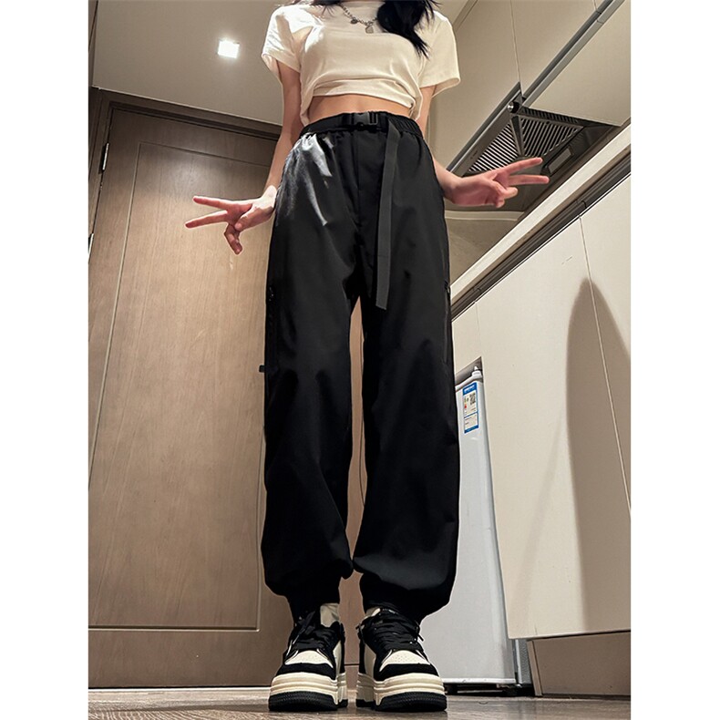 户外防水冲锋裤女C2347-TP35控价48春季新品卡扣腰带束脚休闲裤,男装休闲裤,电商A102-1