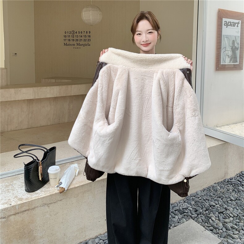 2025冬装新款时尚皮毛一体外套7309-P205-K298,女装短外套,浙宝152