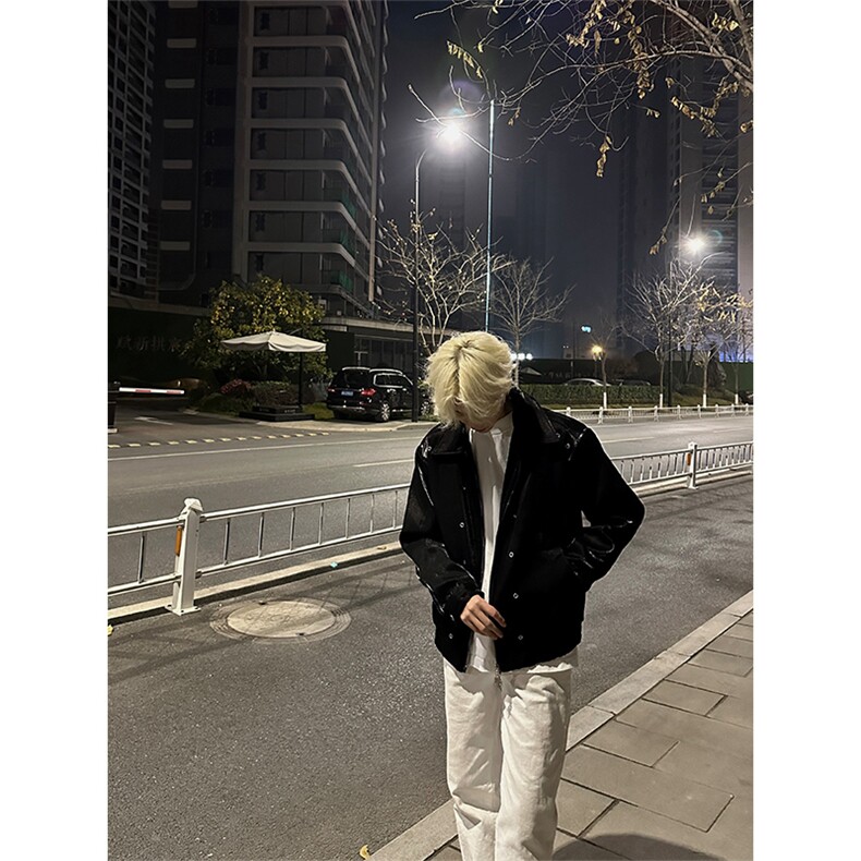 自家图，博主风cleanfit外套男短款美式复古飞行员夹克JK2404-P95,男装夹克,星座1007（原301D）