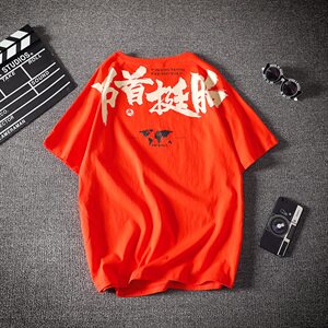 体桖男短袖夏季宽松ins男短袖t恤潮流丅恤新款大码TT31-P30图片